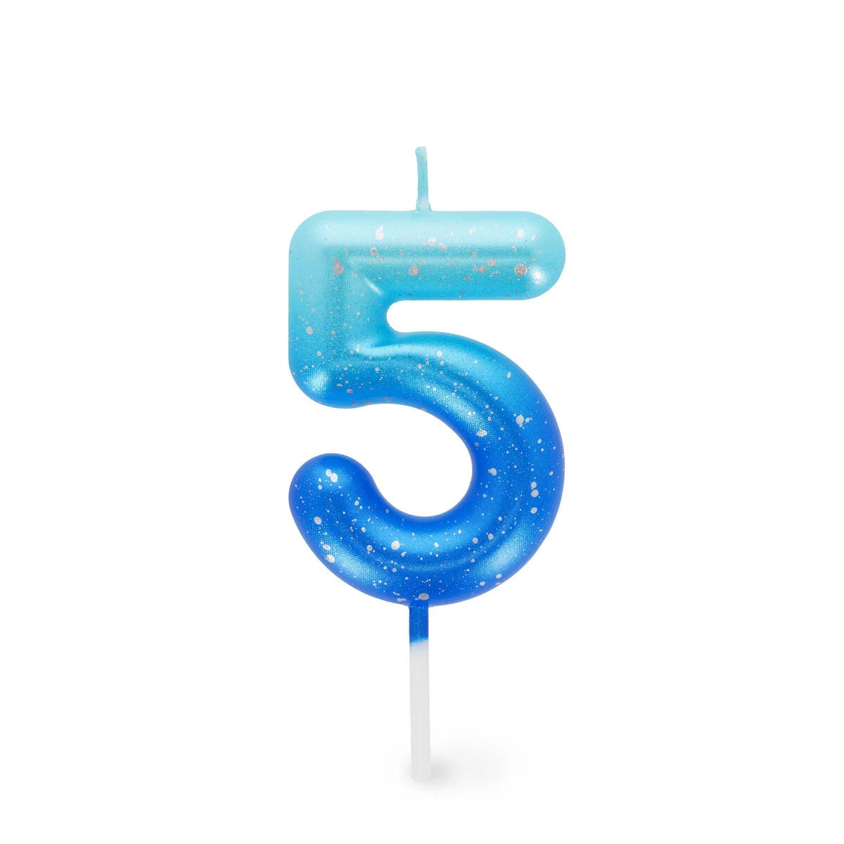 Tortenkerze Blue - 5 - Happy Birthday Candle