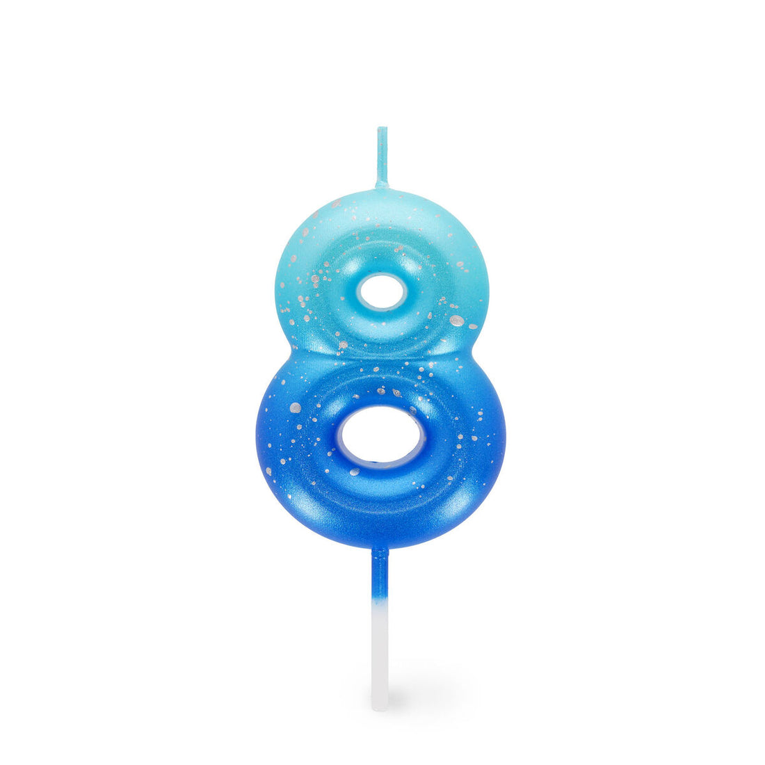 Tortenkerze Blue - 8 - Happy Birthday Candle