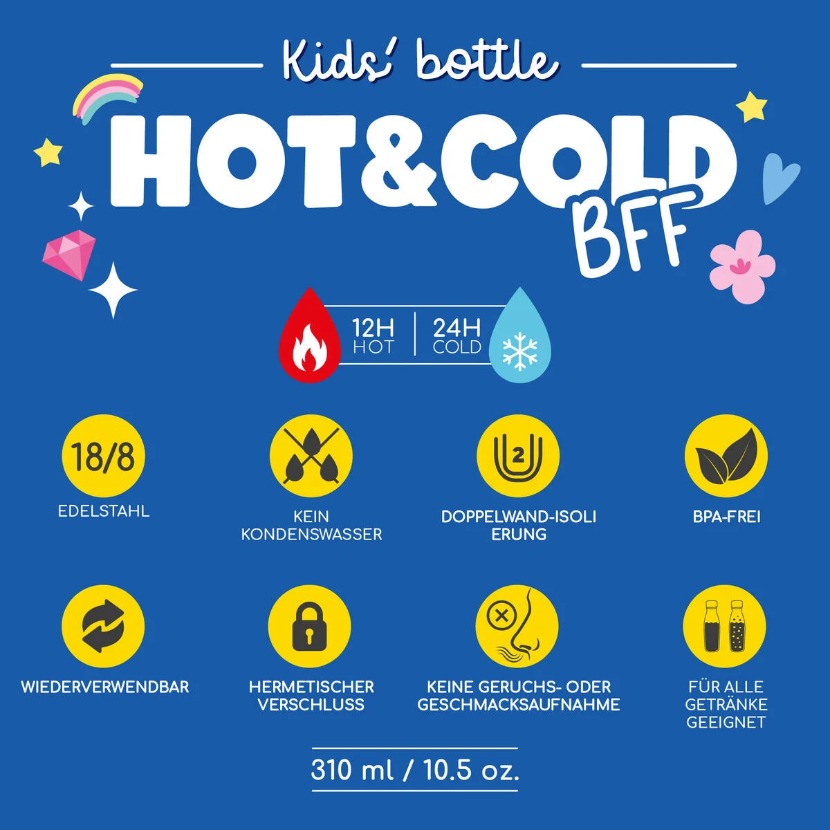 Thermosflasche für Kinder - Unicorn