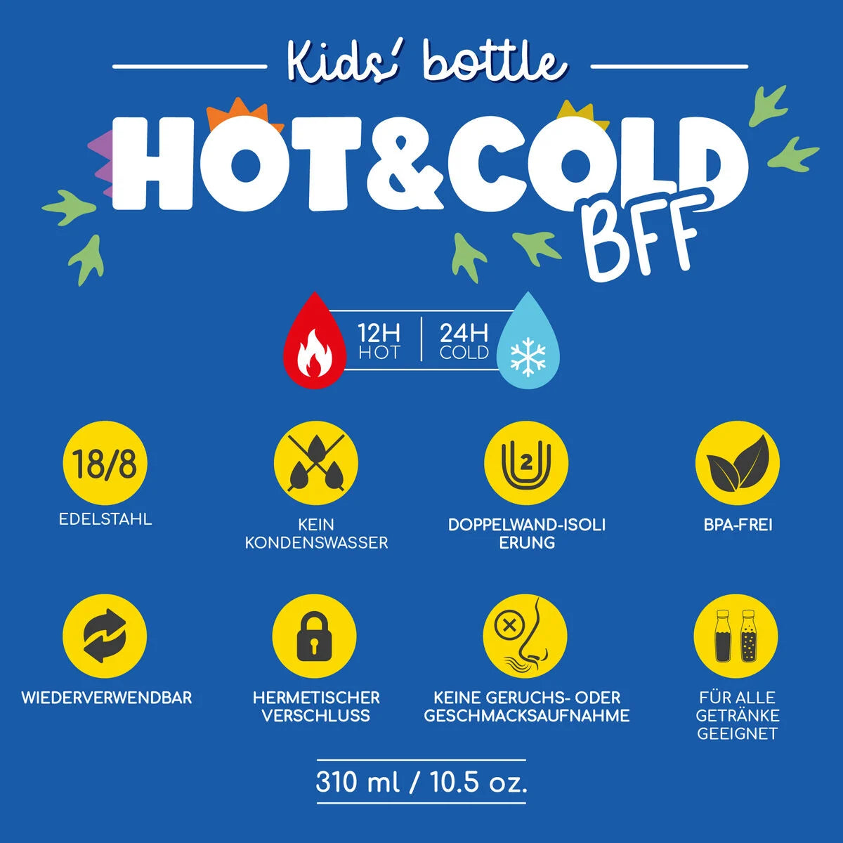 Thermosflasche für Kinder - Dino