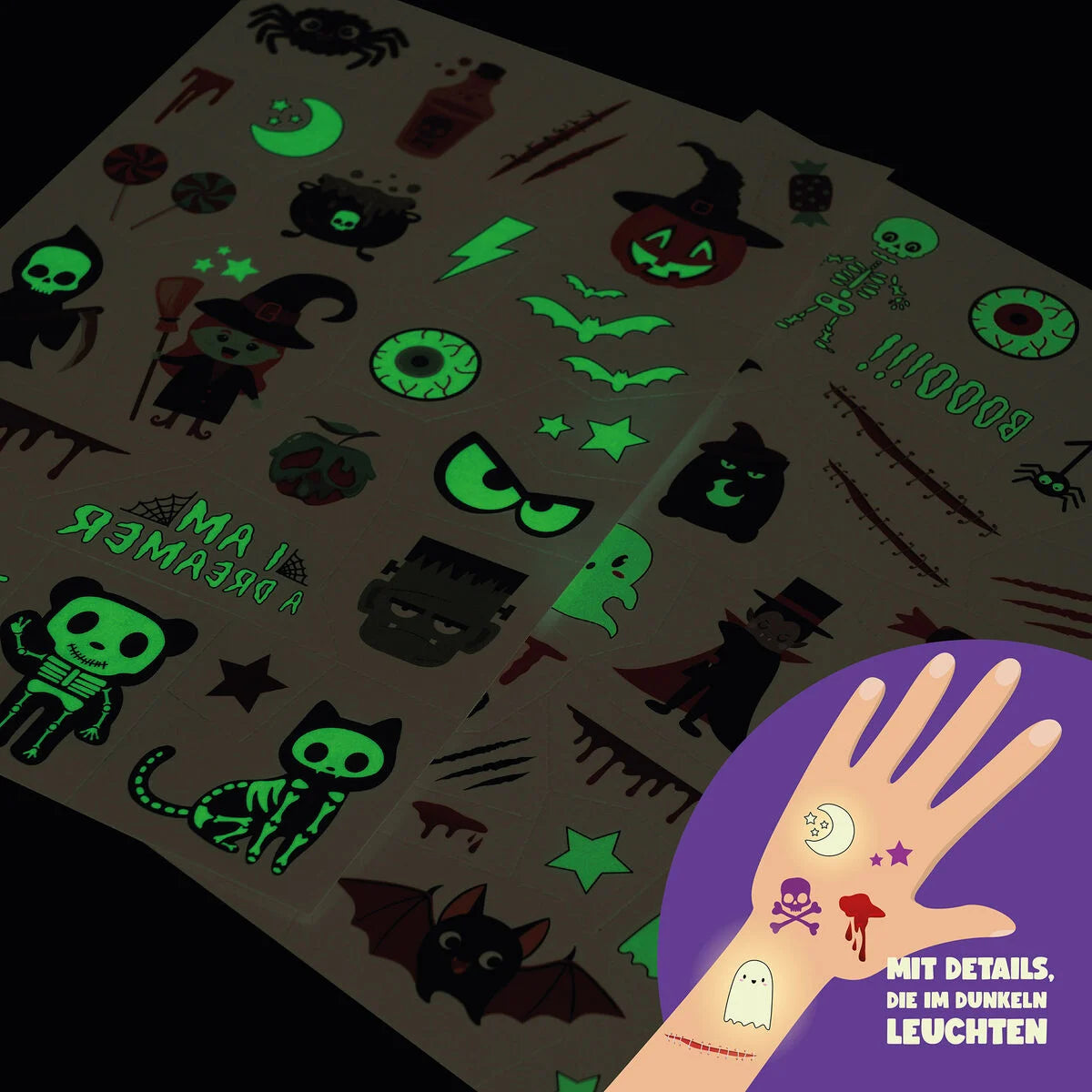 Abziehtattoos - Halloween - Tattoos