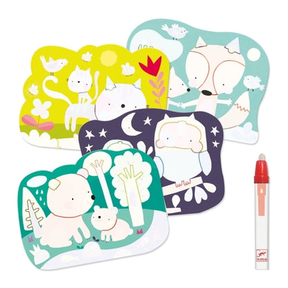 Wassermalen: Im Wald