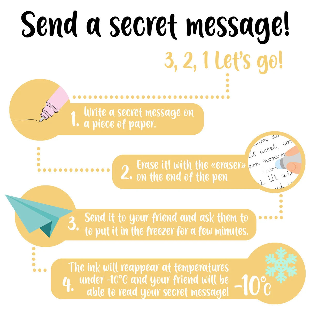 Set mit 3 Löschbaren Gelstiften - The Nutcracker - Erasable Pen