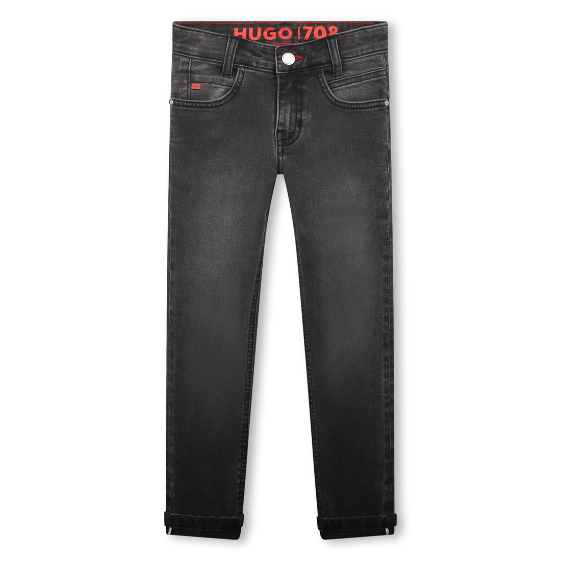 Kinder taillierte Jeans in Washed-Optik