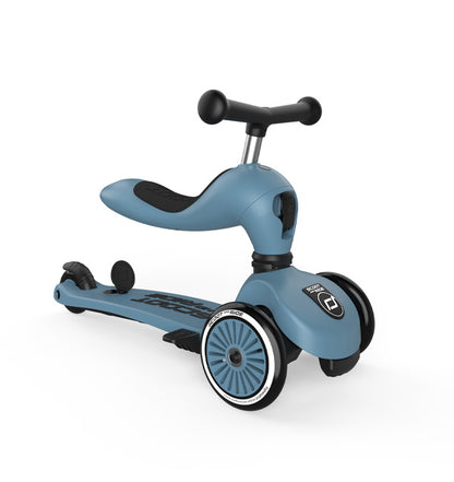 Kinder 2 in 1 Kickboard / Roller - Highwaykick 1 Push and Go Steel