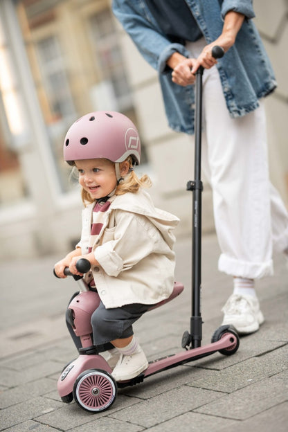 Kinder 2 in 1 Kickboard / Roller - Highwaykick 1 Push and Go wildberry
