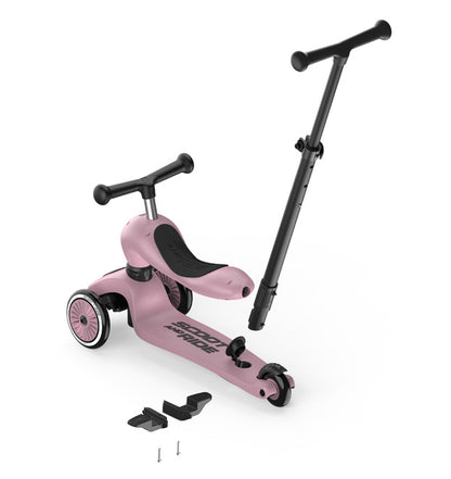 Kinder 2 in 1 Kickboard / Roller - Highwaykick 1 Push and Go wildberry