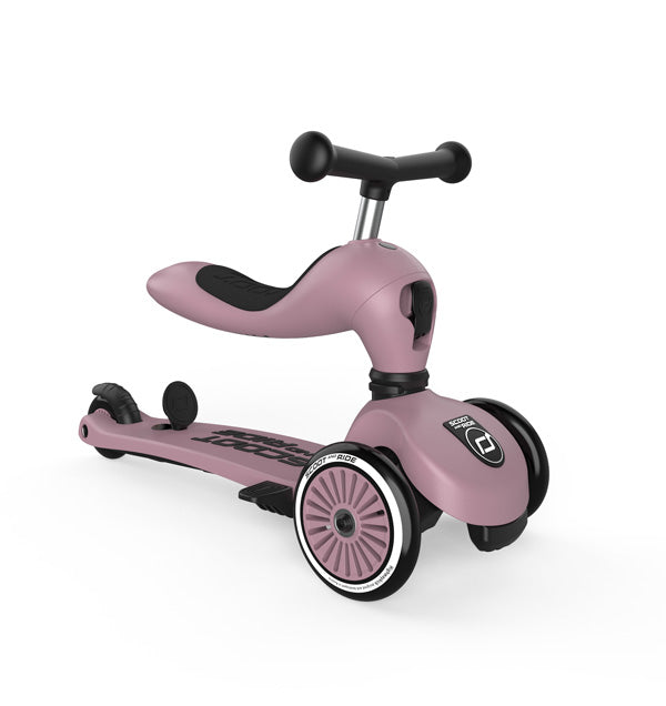 Kinder 2 in 1 Kickboard / Roller - Highwaykick 1 Push and Go wildberry