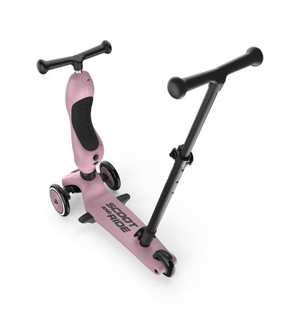 Kinder 2 in 1 Kickboard / Roller - Highwaykick 1 Push and Go wildberry