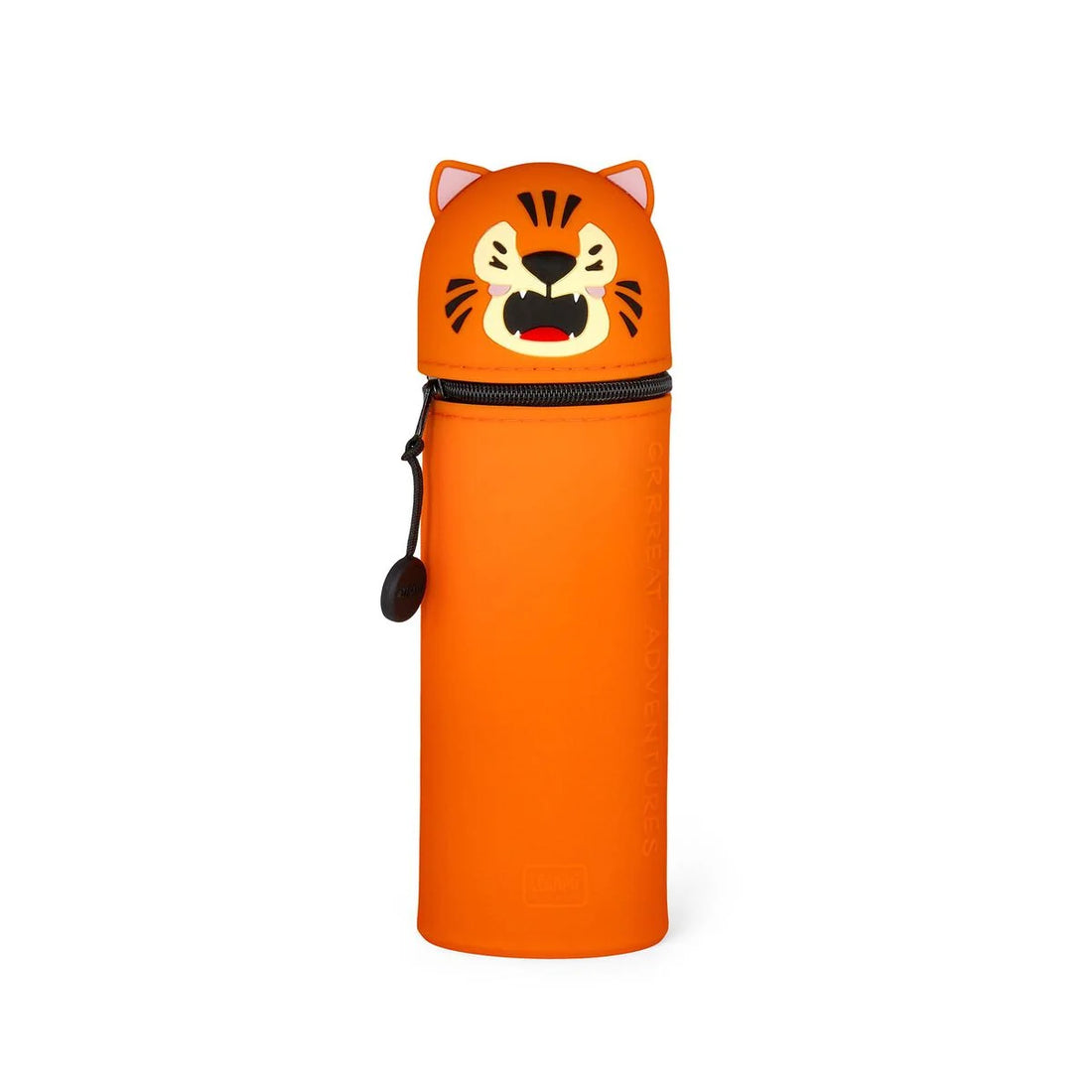 2 in 1 Federmäppchen KAWAII aus weichem Silikon - Tiger