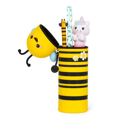 2 in 1 Federmäppchen KAWAII aus weichem Silikon - Biene
