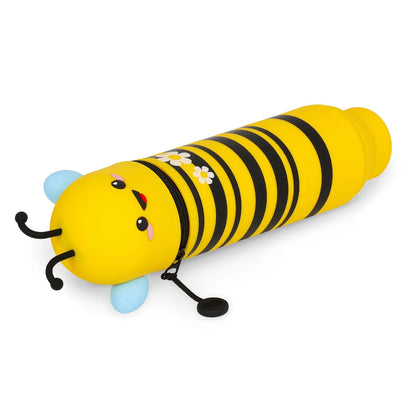 2 in 1 Federmäppchen KAWAII aus weichem Silikon - Biene