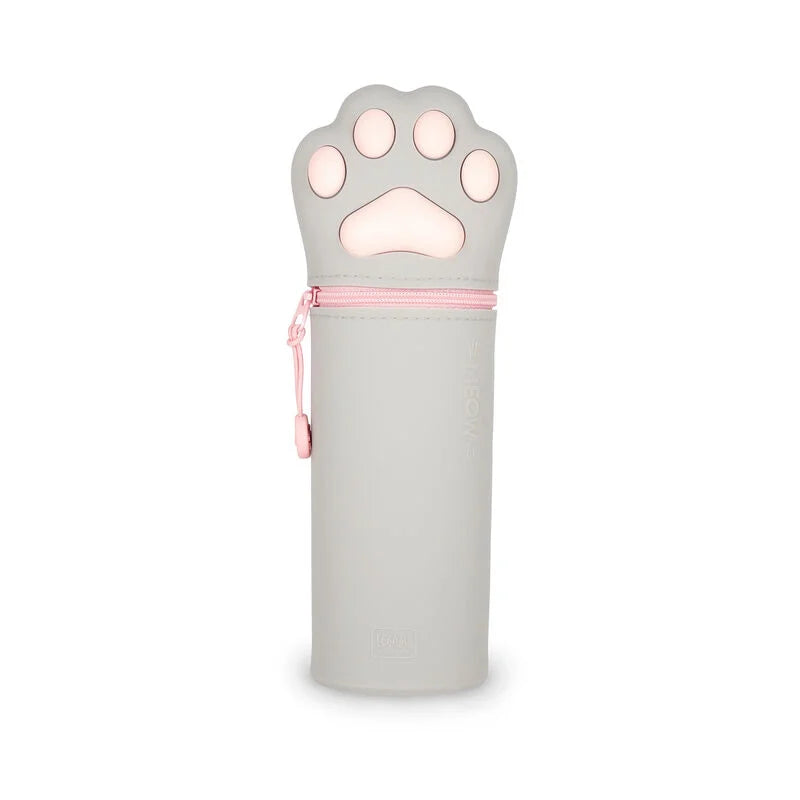 2 in 1 Federmäppchen KAWAII aus weichem Silikon - Kitty Paw