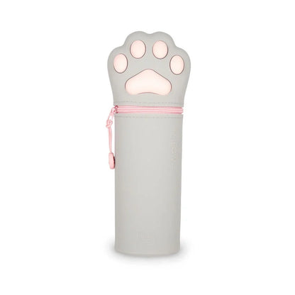 2 in 1 Federmäppchen KAWAII aus weichem Silikon - Kitty Paw