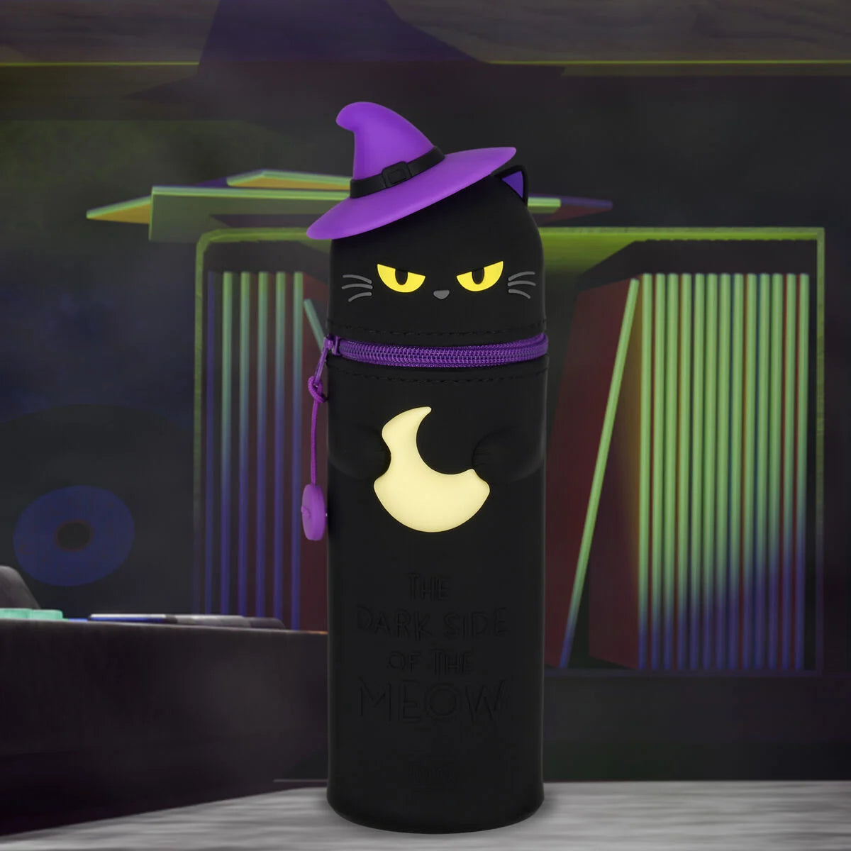 2 in 1 Federmäppchen KAWAII aus weichem Silikon - Halloween