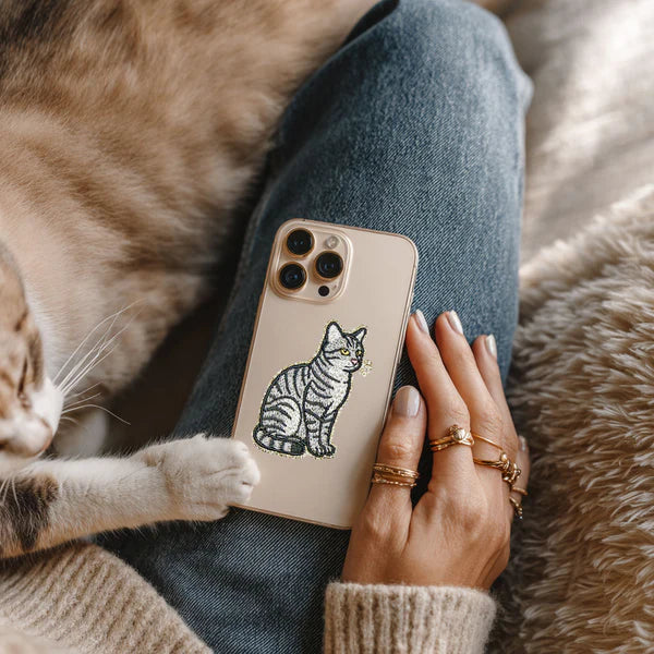 Glitzer Sticker Katze