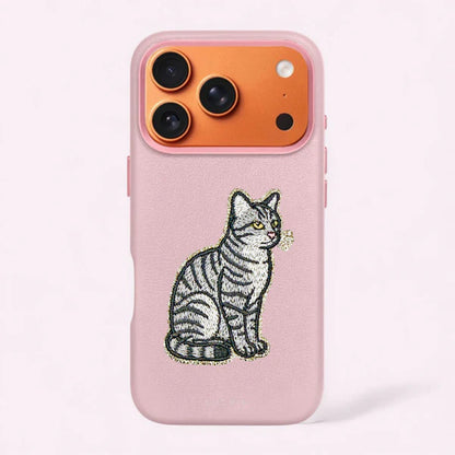 Glitzer Sticker Katze