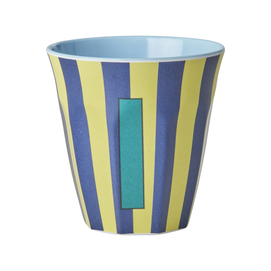 Mittelgroßer Becher - Mehrfarbig - I - Stripes