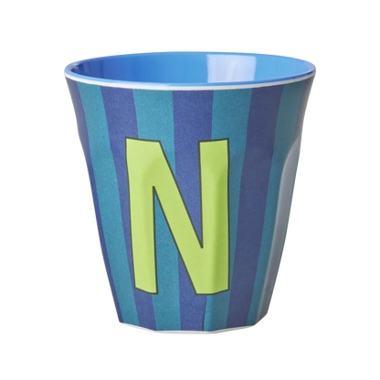 Mittelgroßer Becher - Mehrfarbig - N - Stripes