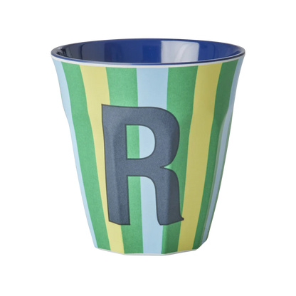 Mittelgroßer Becher - Mehrfarbig - R - Stripes