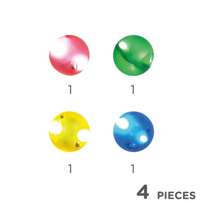 4x leuchtende Kugeln
