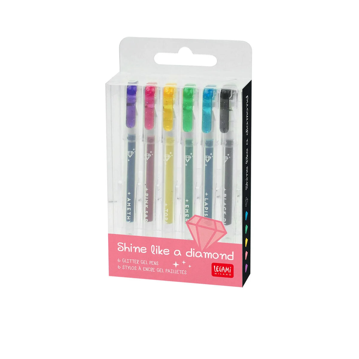 Glitzernden Mini-Gelstiften - 6er Set