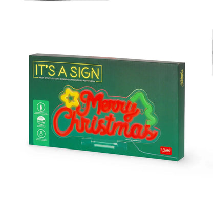 Neon-Effekt-Led-Light-Schild - Merry Xmas - It&