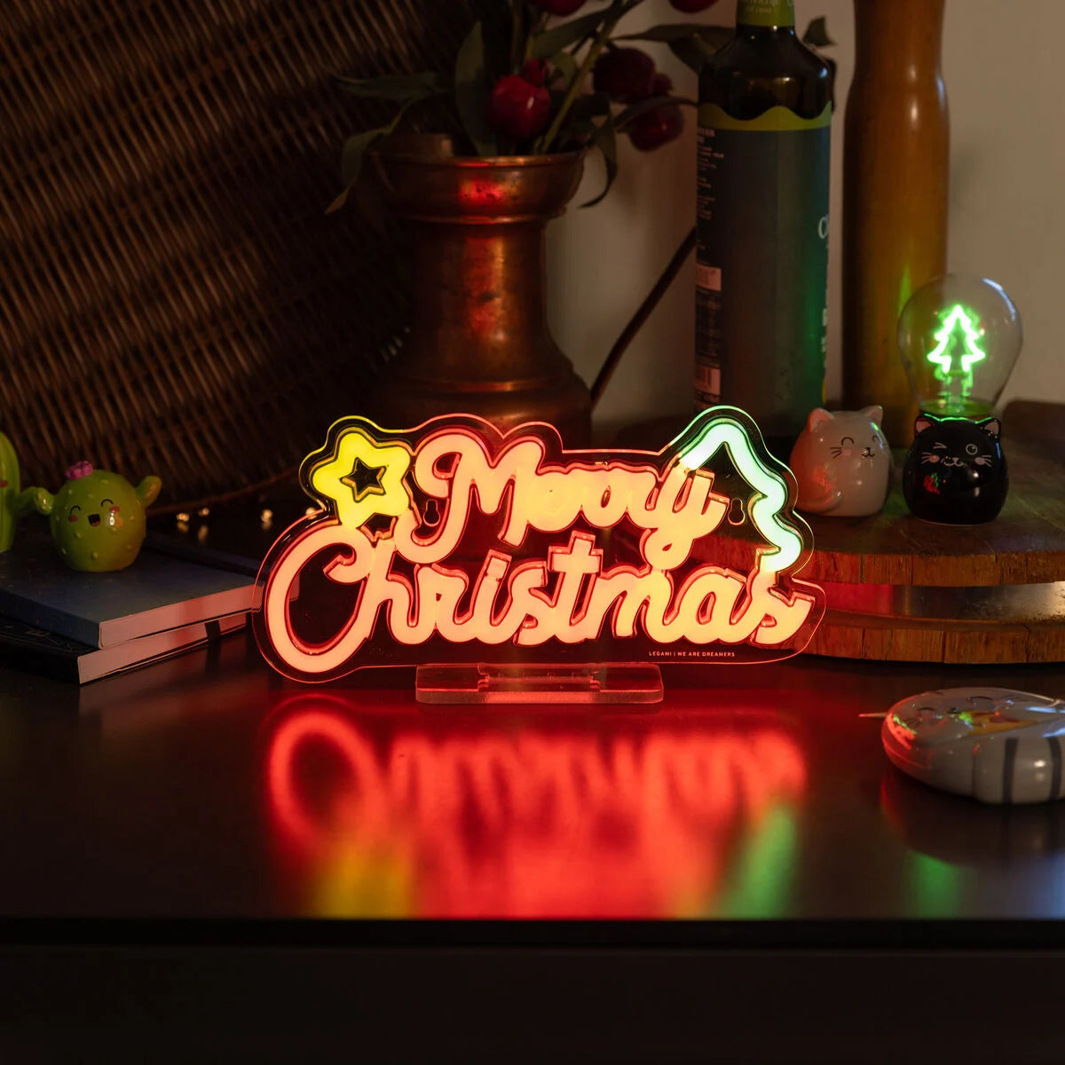 Neon-Effekt-Led-Light-Schild - Merry Xmas - It&