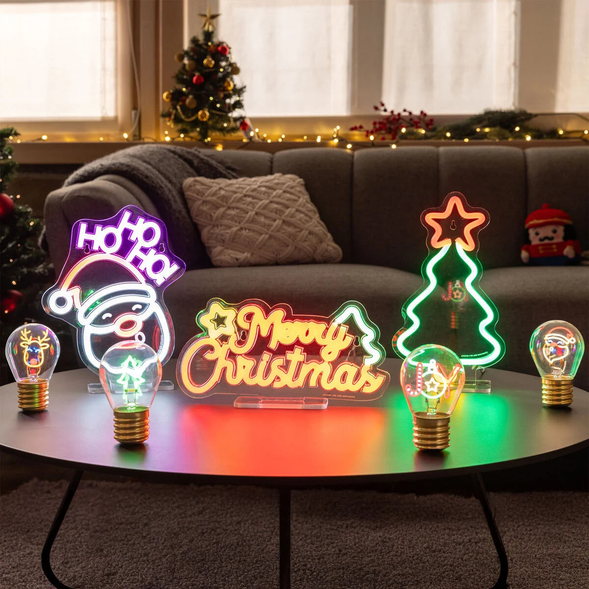 Neon-Effekt-Led-Light-Schild - Merry Xmas - It&
