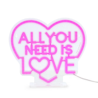 LED-Lampe mit Neoneffekt - All You Need is Love - It’s a Sign