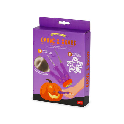 Halloween -Kürbisschnitzset - Carve &amp; Scare