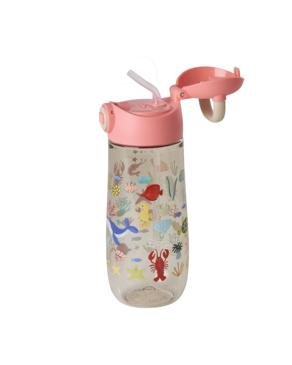 Tritan Flasche - Koralle - Ocean Print