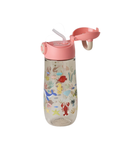 Tritan Flasche - Koralle - Ocean Print