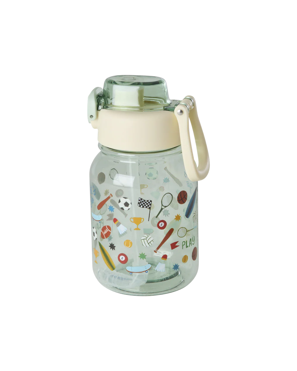 Tritan Flasche - Hellgrün - Sports Print
