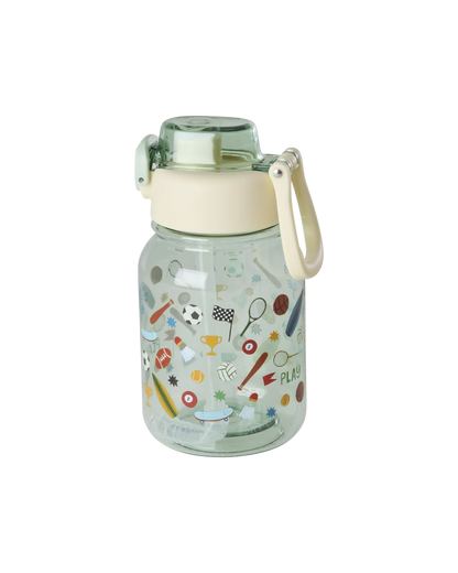 Tritan Flasche - Hellgrün - Sports Print