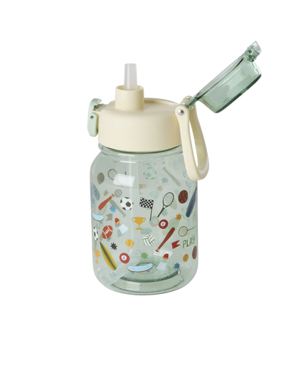 Tritan Flasche - Hellgrün - Sports Print