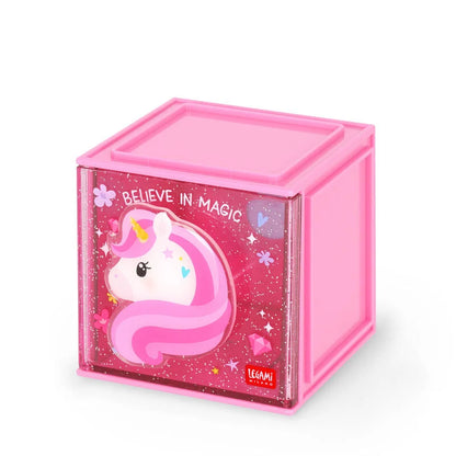 Erweiterbare Schreibtischbox - Cutie Cube, Unicorn