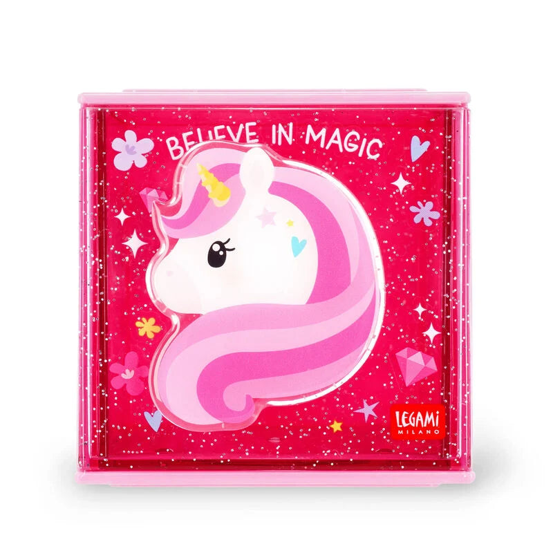 Erweiterbare Schreibtischbox - Cutie Cube, Unicorn