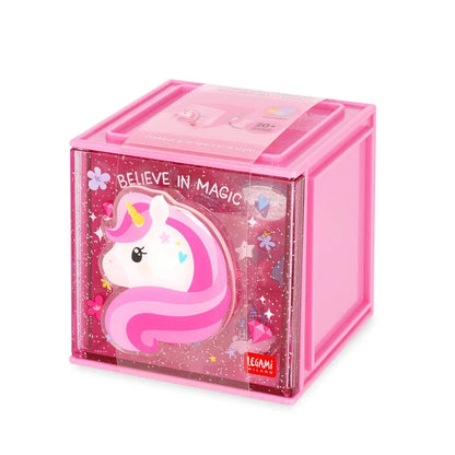 Erweiterbare Schreibtischbox - Cutie Cube, Unicorn