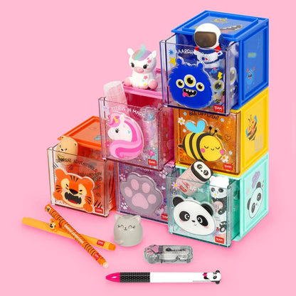 Erweiterbare Schreibtischbox - Cutie Cube, Unicorn