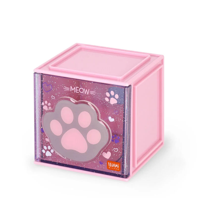 Erweiterbare Schreibtischbox - Cutie Cube, Kitty