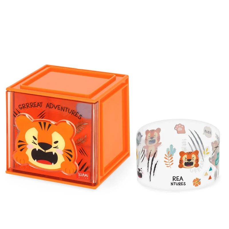 Erweiterbare Schreibtischbox - Cutie Cube, Tiger