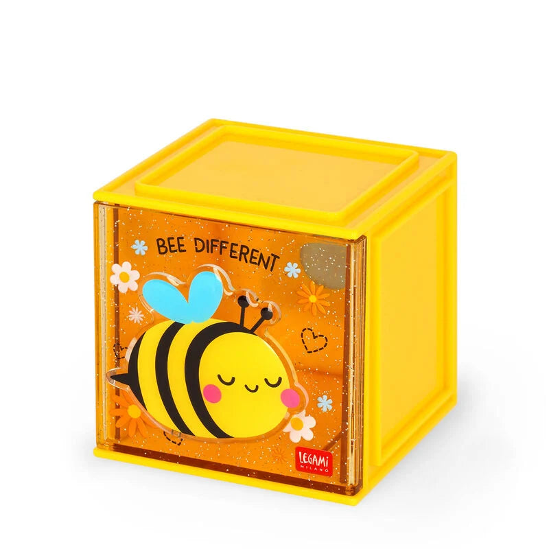 Erweiterbare Schreibtischbox - Cutie Cube, Bee