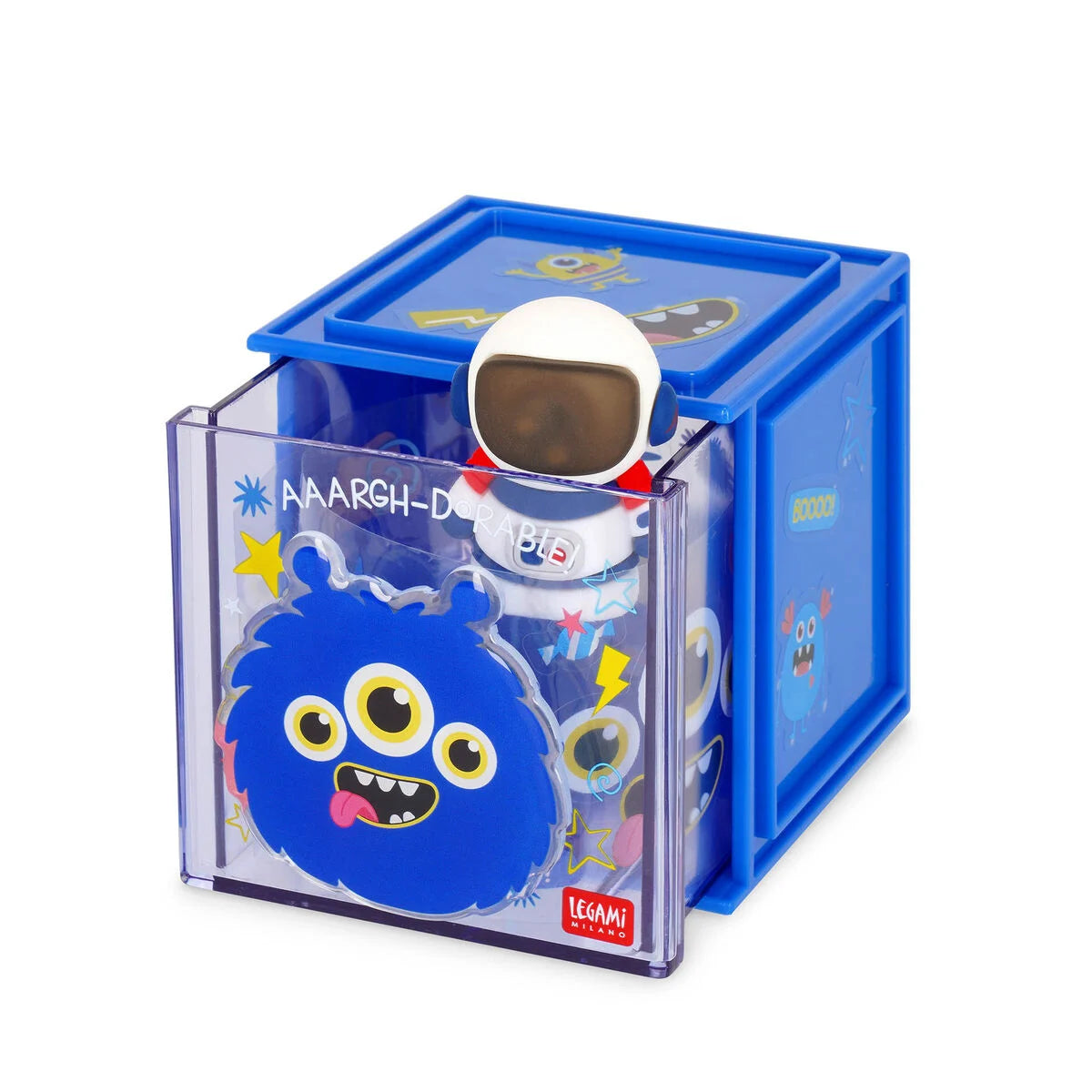 Erweiterbare Schreibtischbox - Cutie Cube, Monster