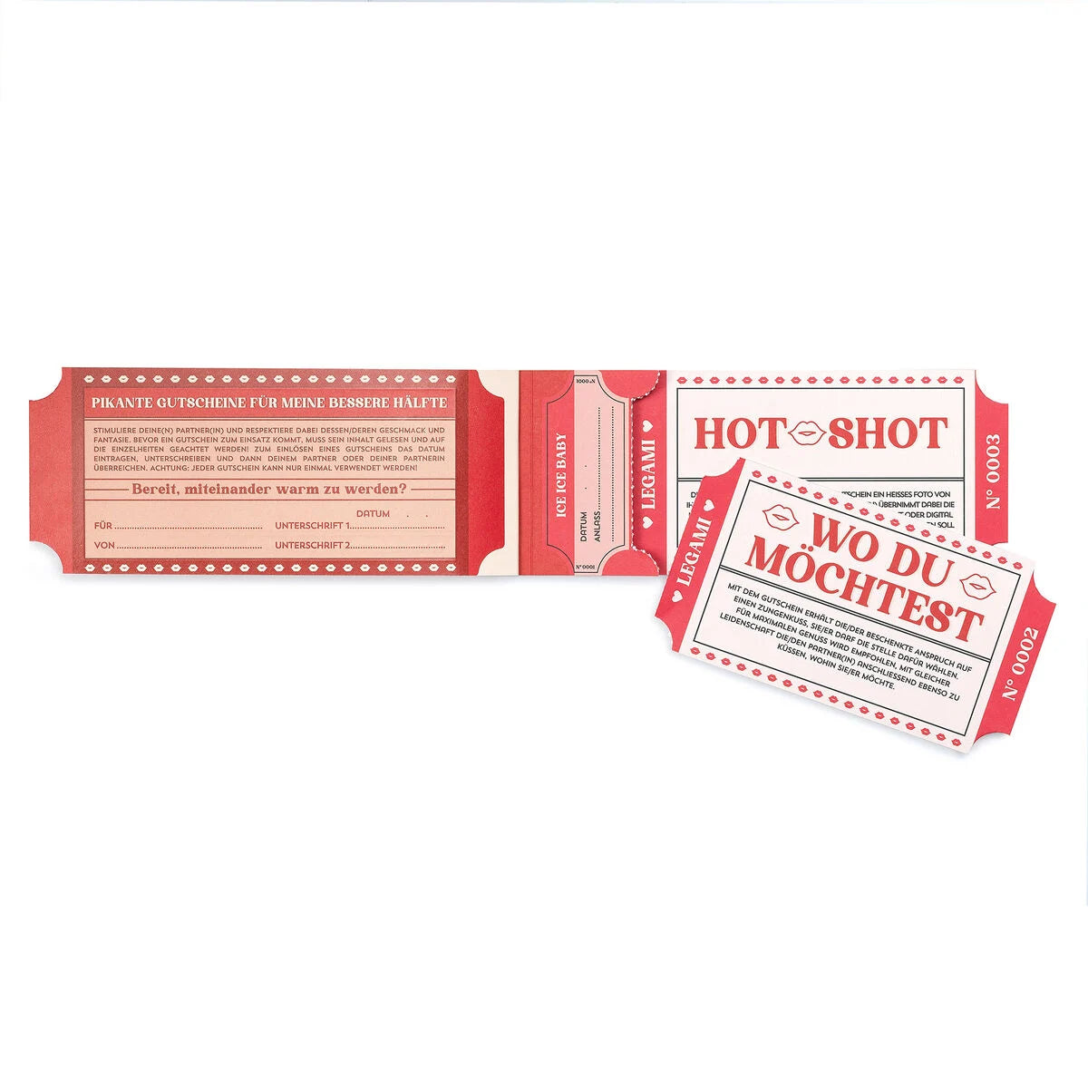 Block mit 24 sexy Gutscheinen - Deutsch - Gift Vouchers