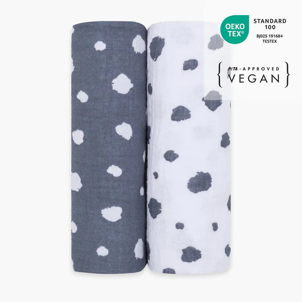 Spucktücher 2er Set - blau