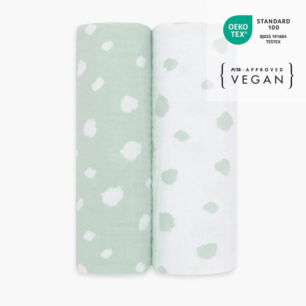 Spucktücher 2er Set - mint