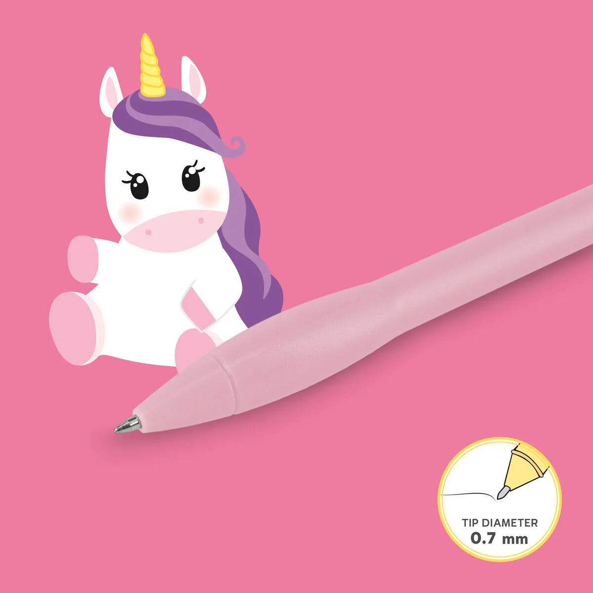 Leuchtender Kugelschreiber - Writing is Magic Unicorn