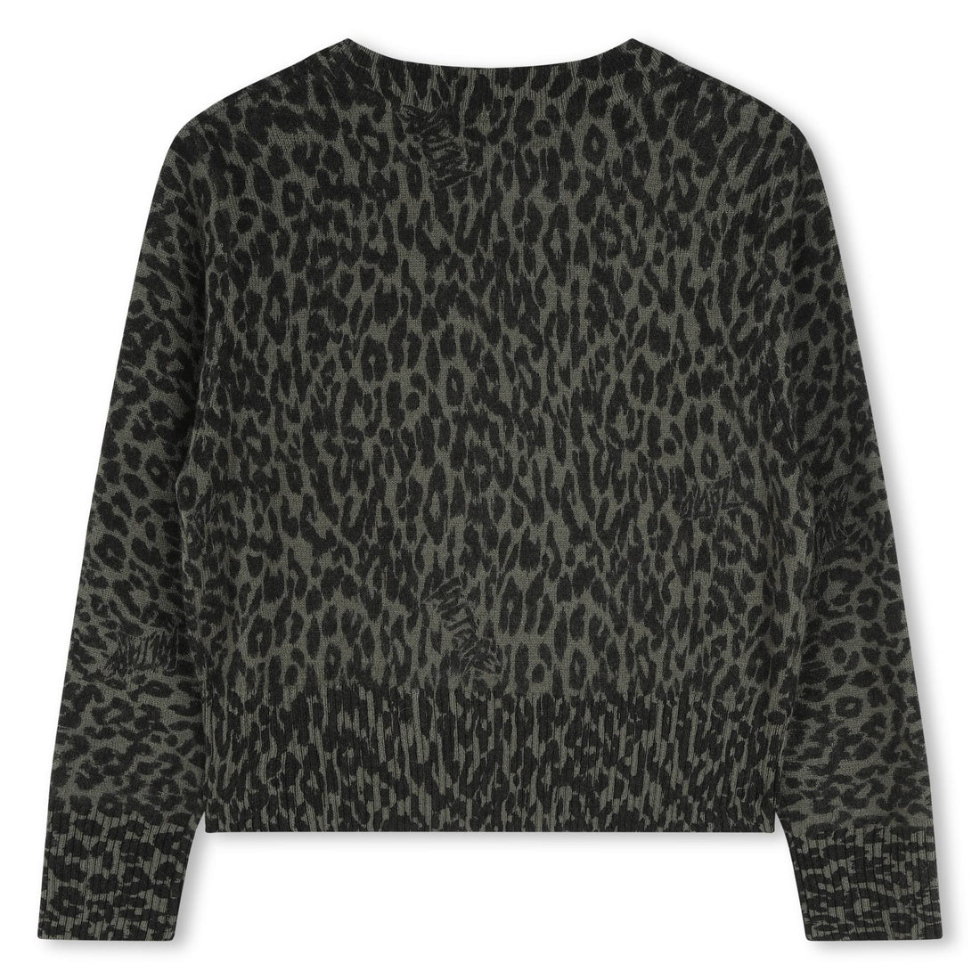 Kinder Leoparden-Jaquard-Pullover