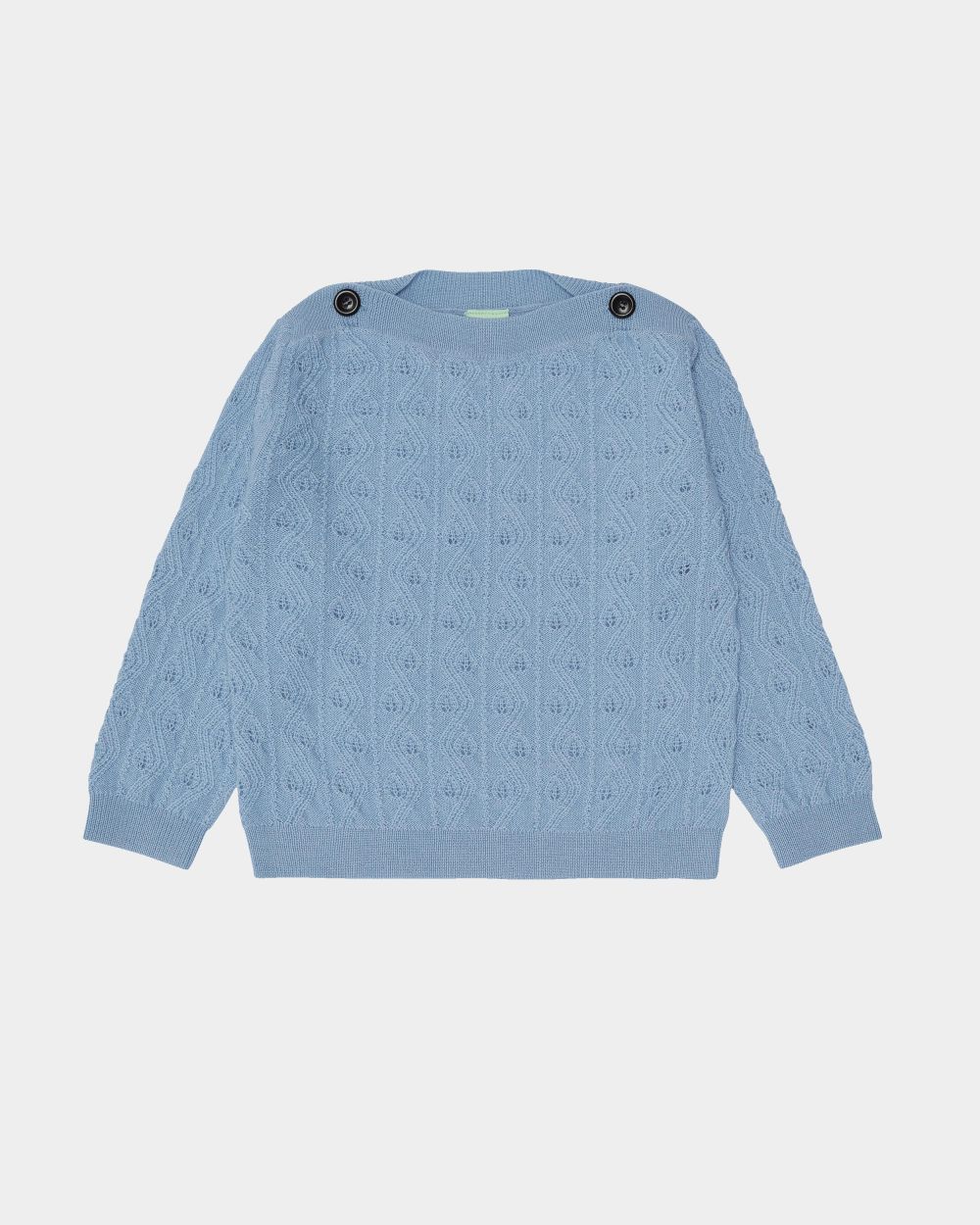 Kinder Pullover aus U-Boot-Ausschnitt